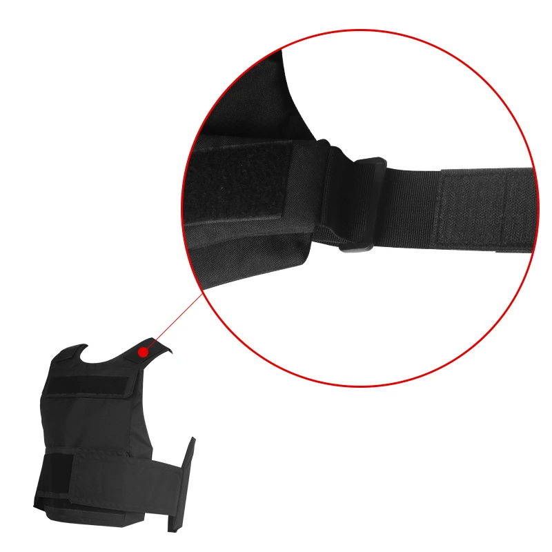 LQARMY Black Tactical Army Vest Down Body Armor Plate Tactical Airsoft Carrier Vest CP Camo Hunting Combat Cs Clothes - Image 5