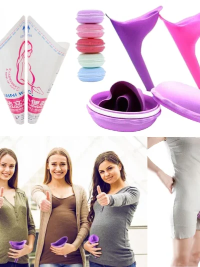 Women Urinal Outdoor Travel Camping Portable Female Urinal Soft Silicone / Disposable  Paper Urination Device Stand Up & Pee GYH