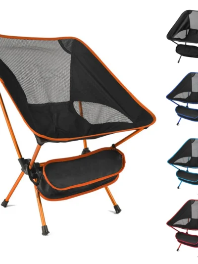 Folding Chair Ultralight Detachable Portable Lightweight Chair Folding Extended Seat  Fishing Camping Home BBQ Garden Hiking