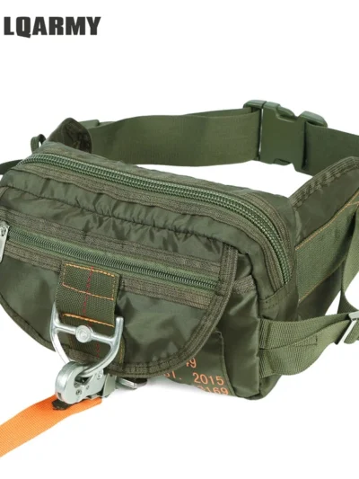 Men Waist Bag Tactical Military Fanny Pack Outdoor Belt Bag Motorcycle  Rider Camping Bags Hunting Hiking Climbing Crossbody Bag