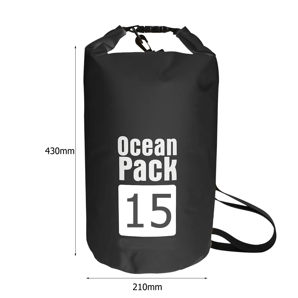 15-2L Swimming Waterproof Dry Bag Outdoor Floating Trekking Beach Backpack PVC Thickened Double-Layer Fabric IPX6 Waterproof Bag - Image 27