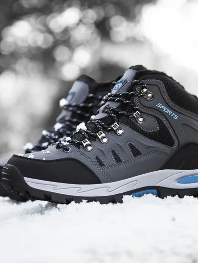 Brand Men's Hiking Boots Autumn Winter Trekking Shoes Waterproof Leather Boots Men Women Outdoor Non-slip Climbing Boots Size 47