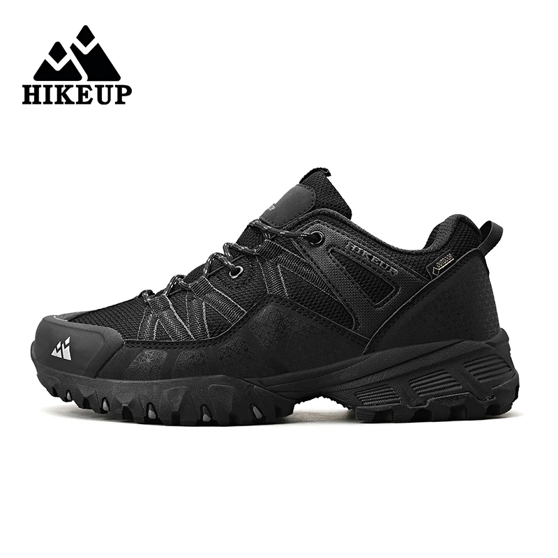 HIKEUP Breathable Cushioning Nonslip Sneakers Men's Hiking Shoes Running Trekking Sneakers Outdoor Mountain Sports Shoes for Men - Image 8