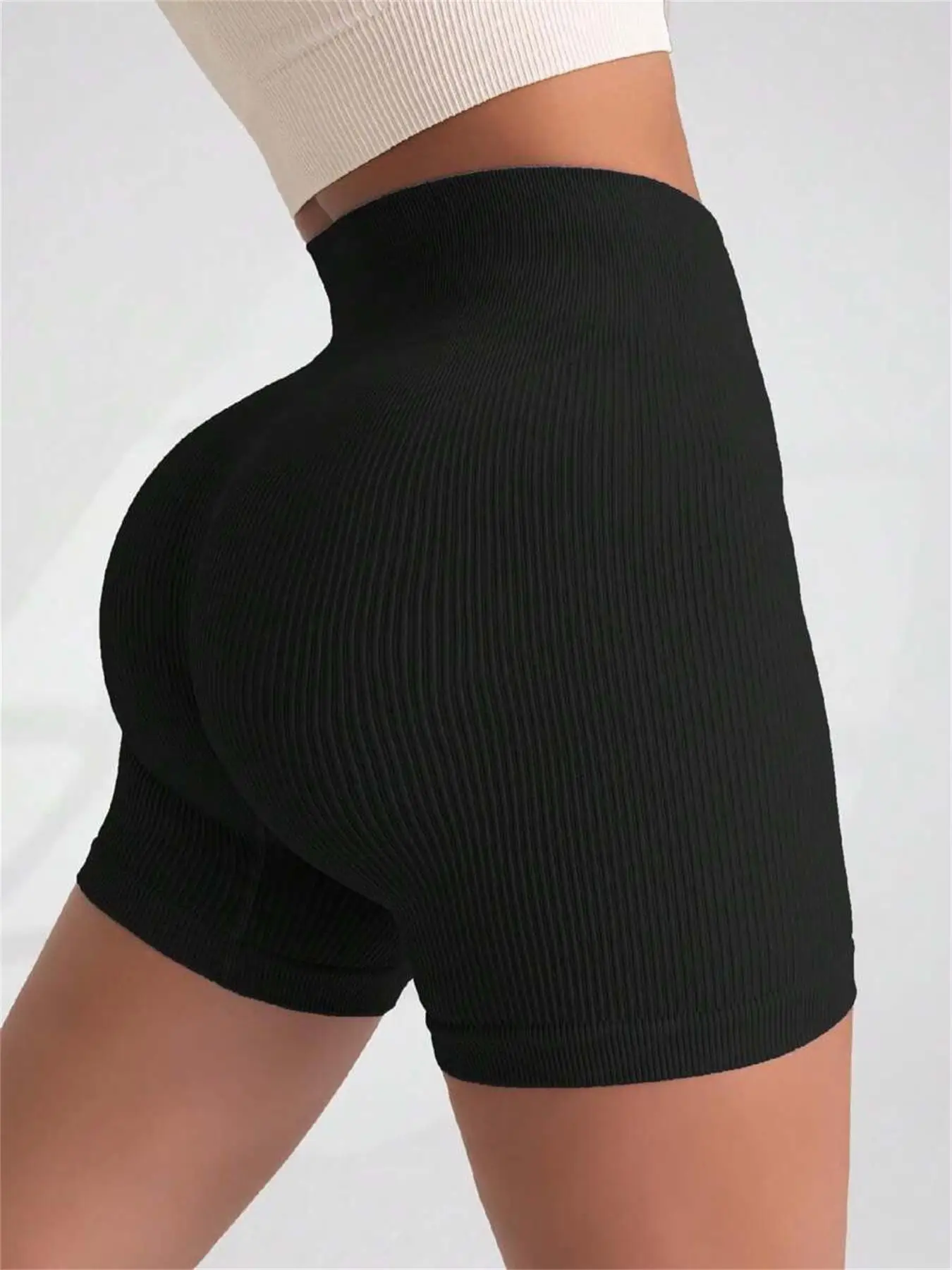 High-waisted Yoga Shorts For Women - Image 4
