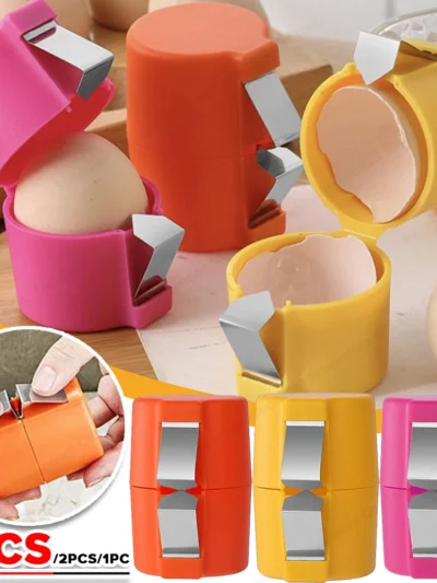 3-1PC Egg Shell Opener Portable Egg Opener Kitchen Handheld Egg Shell Crusher Household Press Egg Shell Separator Kitchen Gadget