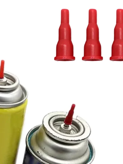 Gas Refill Adapter Butane Lighter Gas Adapter Easy to Install Cassette Stove Adapter for Camping Fishing BBQ Hiking Kitchen