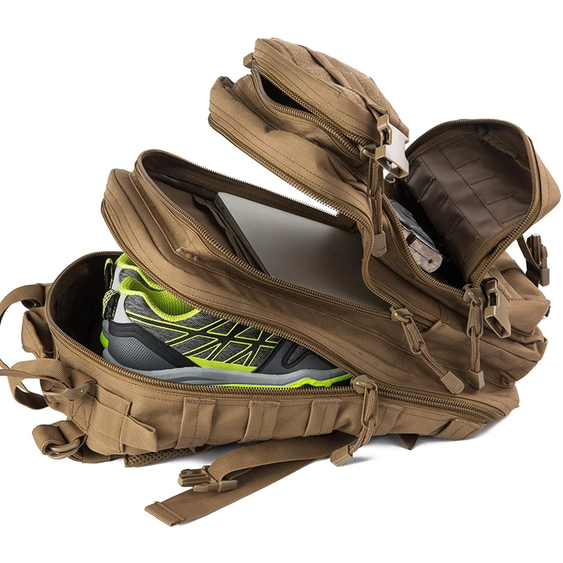 30L Lightweight Tactical Backpack Military Daypack Molle Assault Pack for Hiking Camping Travel Hunting Trekking Outdoor Sports - Image 4