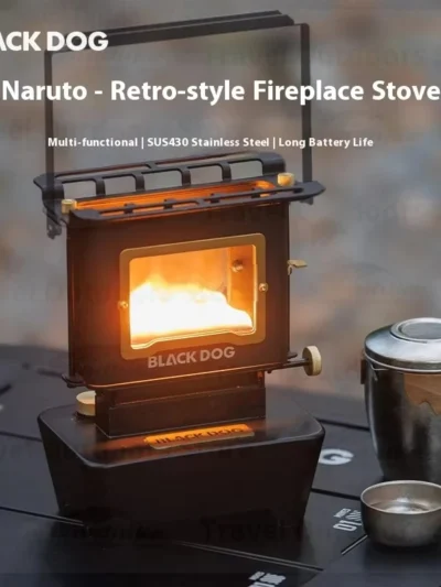BLACKDOG Mini Retro Fire Viewing Stove Tabletop Display Stove Portable Outdoor Stove Tea Brewing Stove