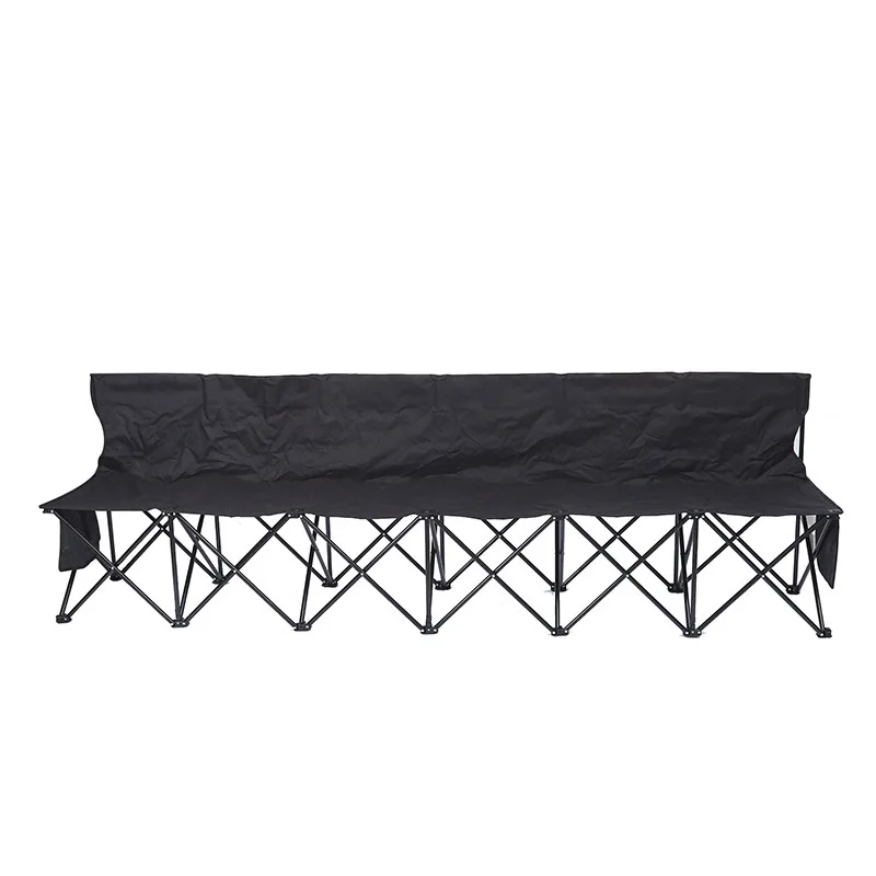 Folding Team Bench with Storage Bag & Backrest Foldable Sideline Bench 600D Oxford for Football Baseball Camping Outdoor Events - Image 5