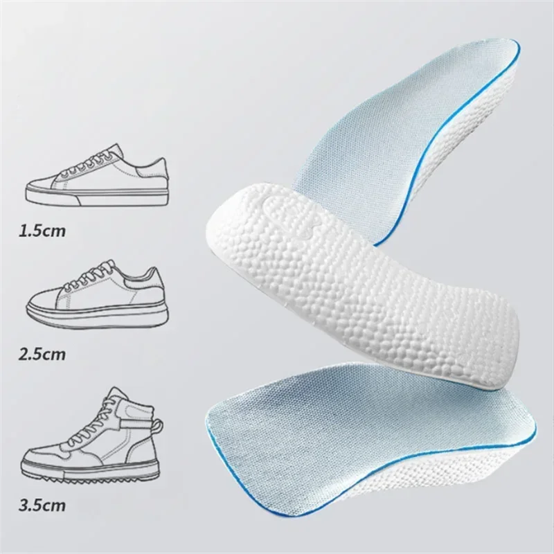 Height Increase Insoles for Men Women Shoes Flat Feet Arch Support Orthopedic Insoles Sneakers Heel Lift Memory Foam Shoe Pads - Image 4
