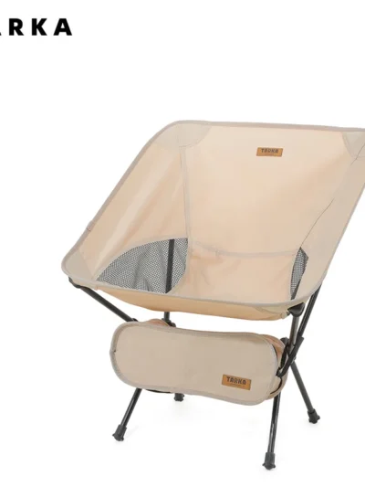 TARKA Foldable Camping Chairs Set Lightweight folding Chair Ultralight  Backpacking Moon Chairs for Garden Picnic Beach Fishing