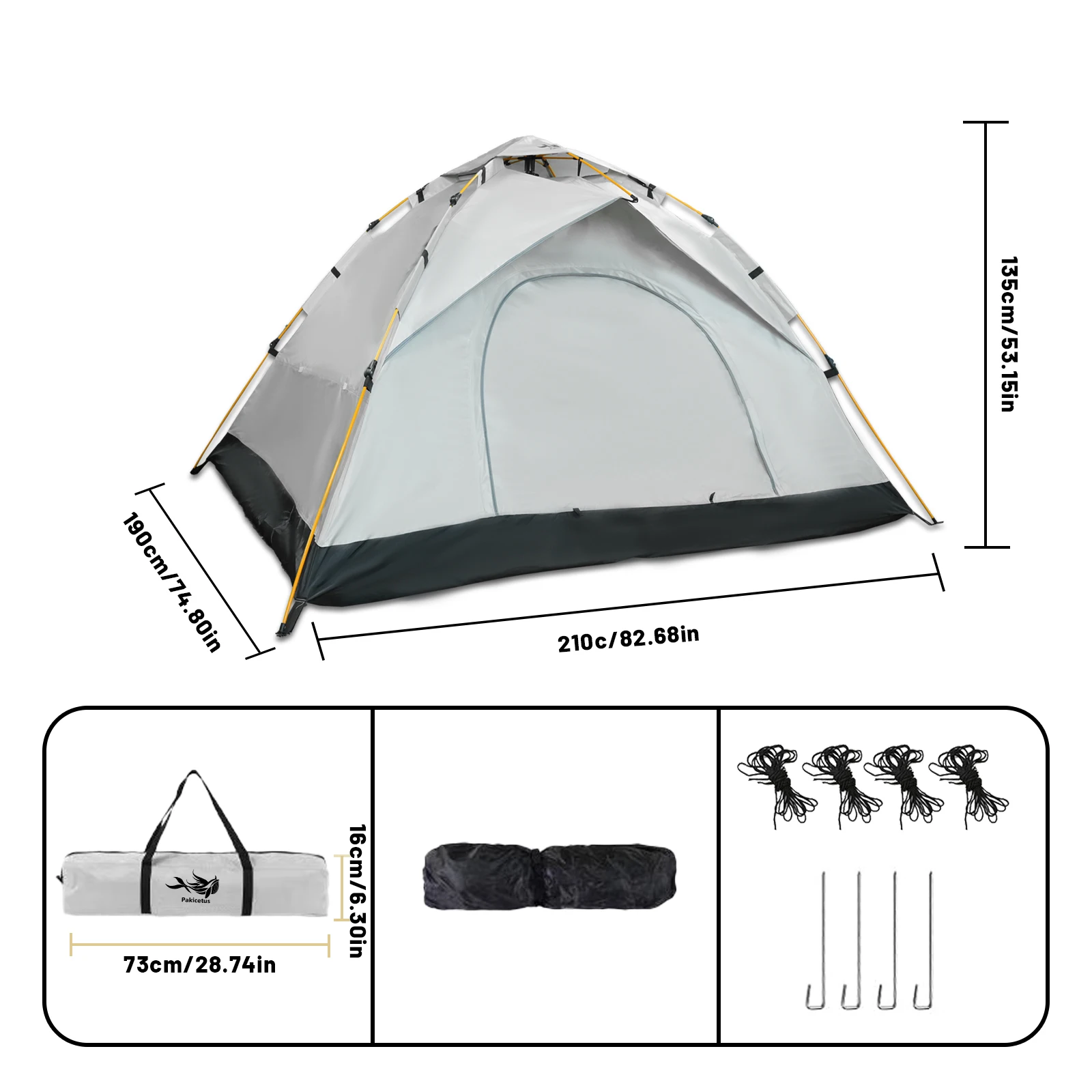 2-4 Person Camping Windproof Tents, Easy To Set Up, lightweight Camping Tent,Carpa,Suitable For Family Travel, Outdoor Camping - Image 8