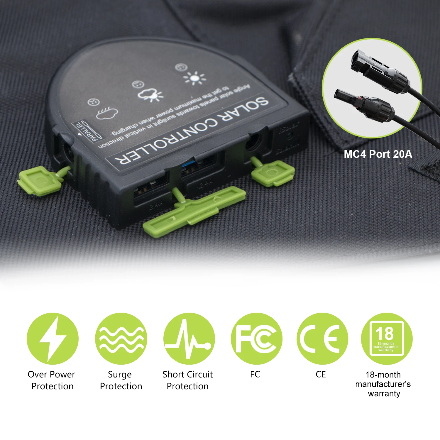 ALLPOWERS Foldable Solar Cell Solar Charger 100W 140W 200W Portable Solar Panel for Powerstation, Boat, Roof, Garden, Camping - Image 4