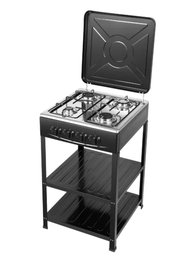 4 Burners Gas Stove Propane Removable Smokeless Barbecue Grill Portable BBQ Grill w/Movable Storage Bracket