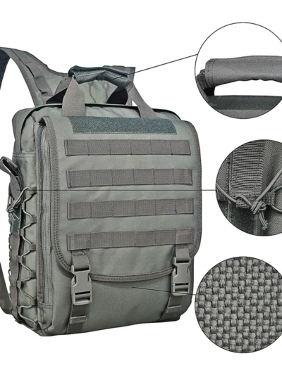 Molle  Laptop Bag Tactical Messenger Bags Computer Backpack Fanny Belt Shouder Camping Outdoor Sports Bag