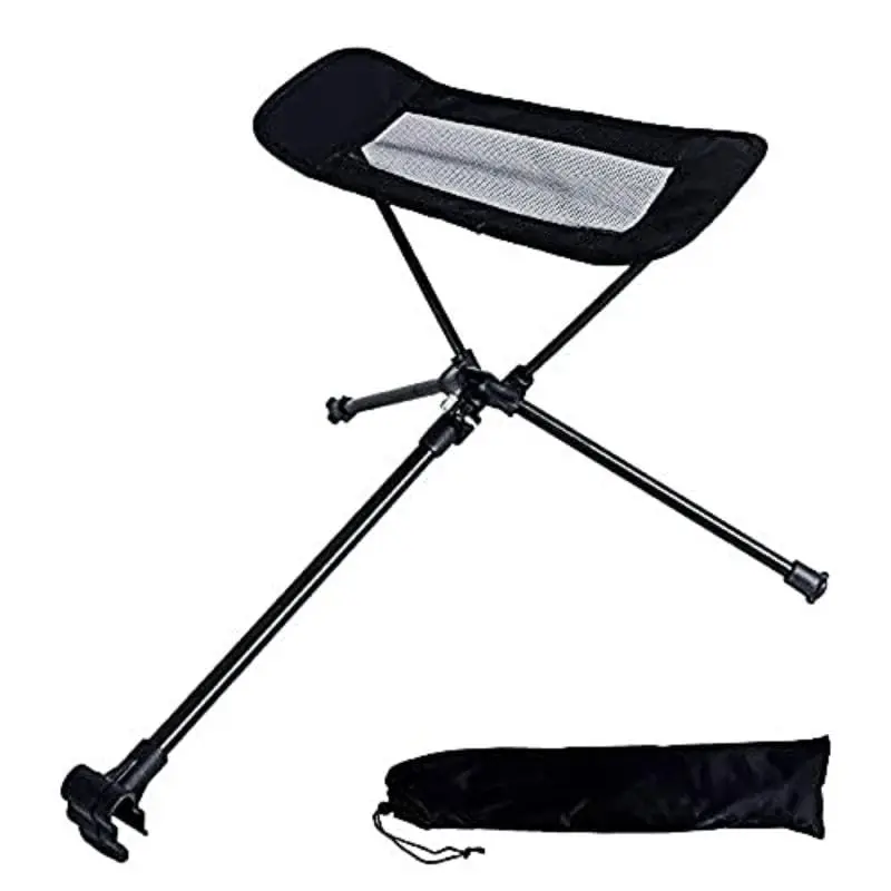 Portable Folding Retractable Footrest Leg Rest Camping Chair Kit for Hiking Fishing Picnic Reclining Beach Chairs Swing Chair - Image 2