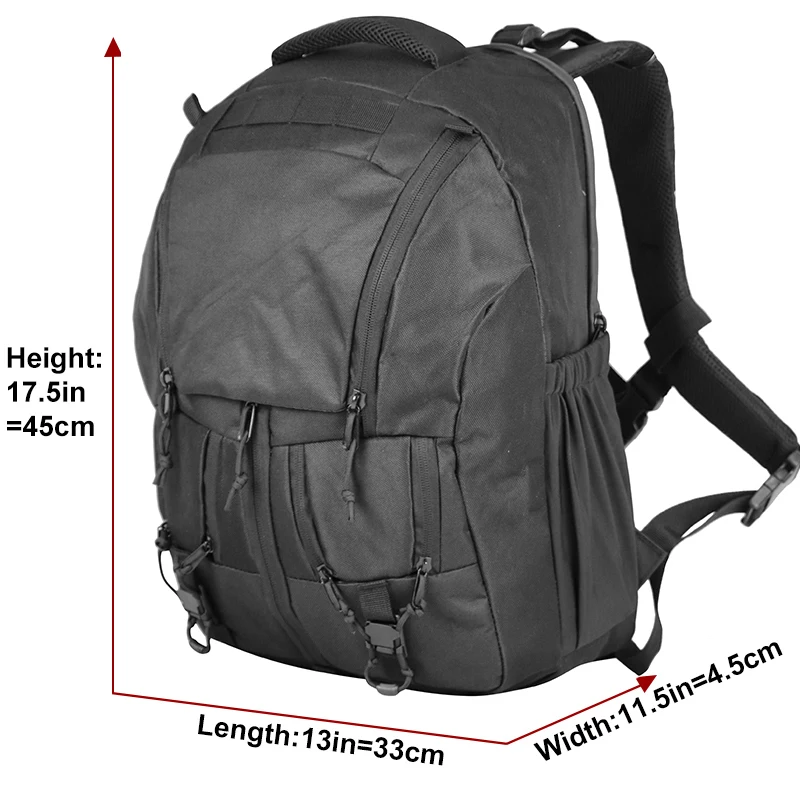 LQARMY 35L Army Men Backpacks Outdoor Rucksack Molle Bags Military Tactical Backpack for Travel Hiking Camping Hunting - Image 4