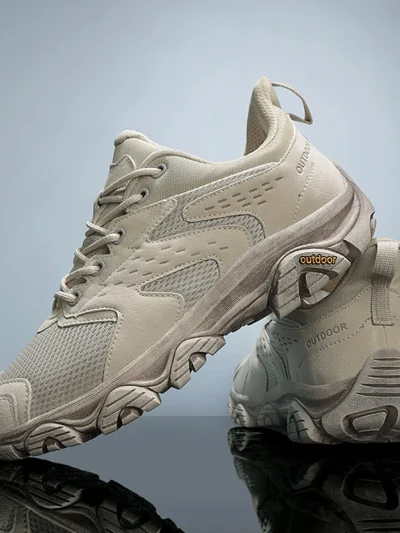 Outdoor Hiking Shoes Men Shoes Anti-slip Low-top Comfortable Shoes Women Lightweight Lace-up Breathable Casual Running Shoes Men