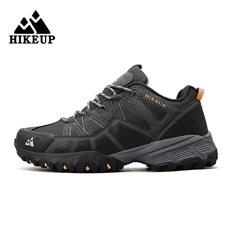 HIKEUP Breathable Cushioning Nonslip Sneakers Men's Hiking Shoes Running Trekking Sneakers Outdoor Mountain Sports Shoes for Men - Image 6