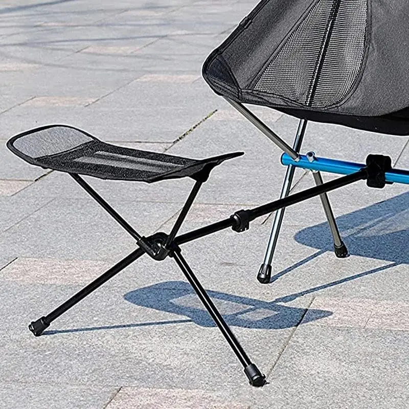 Portable Folding Retractable Footrest Leg Rest Camping Chair Kit for Hiking Fishing Picnic Reclining Beach Chairs Swing Chair