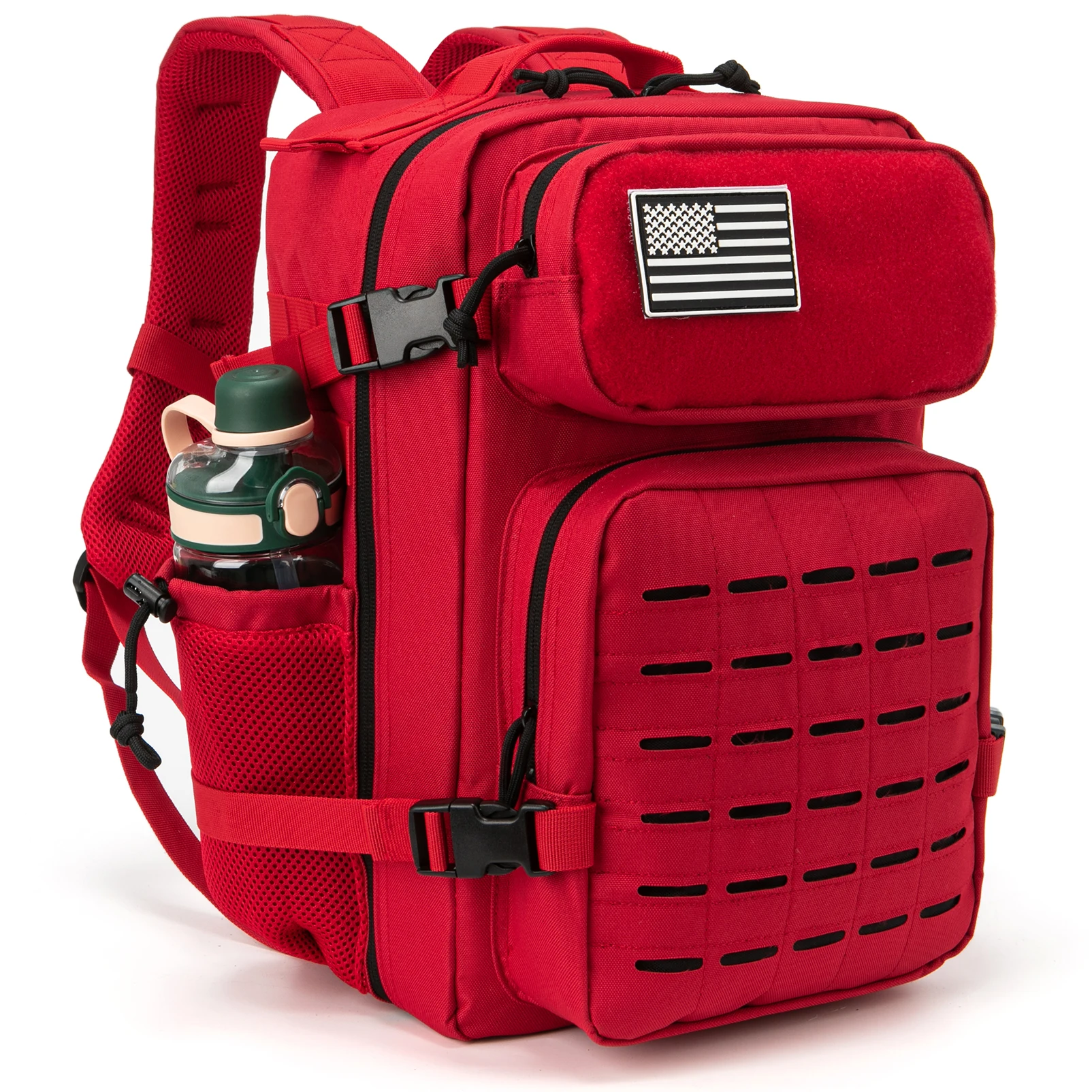 25L Tactical Backpack Outdoor Bag Fitness Backpack MOLLE Backpack Women's/Men's Hiking Survival Backpack Men's Dual Cup Holder - Image 7