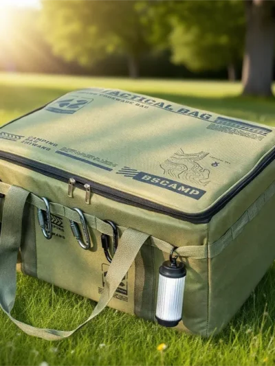 30-42L Tactical Camping Storage Bag Insulated Folding Box Waterproof Picnic Tableware Field Equipment Outdoor Gear Organizer