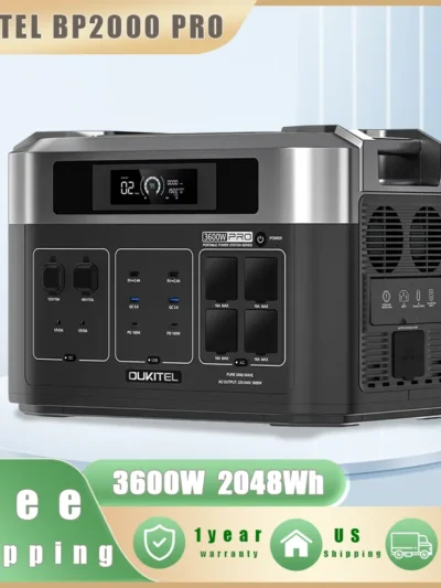 OUKITEL BP2000 PRO Portable Power Station 3600W Solar Generator 2048Wh Lifepo4 Battery Home Backup Outdoor Camping Mobile power