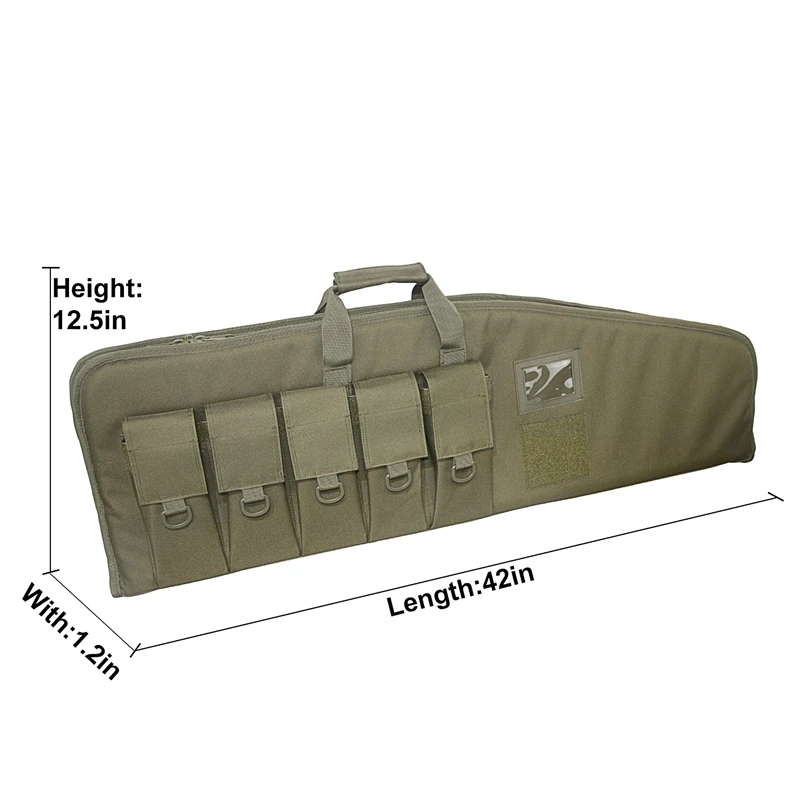 42inch Tactical Rifle Case Gun Bag Air Rifle Case Backpack Sniper Airsoft Holster Shooting Hunting Accessorie - Image 9