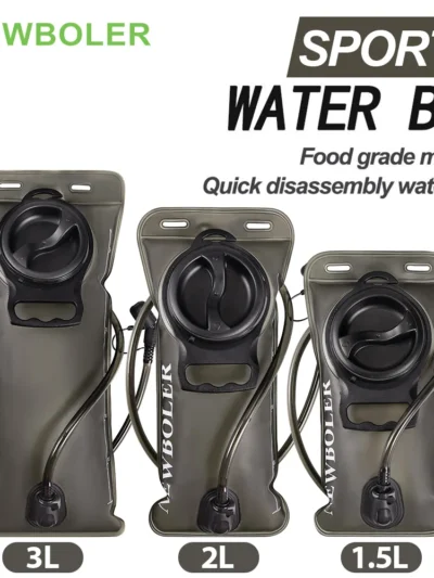 1.5L 2L 3L Water Bladder Water Reservoir Hydration Pack Storage Bag Free Folding Camping Running Hydration Vest Backpack