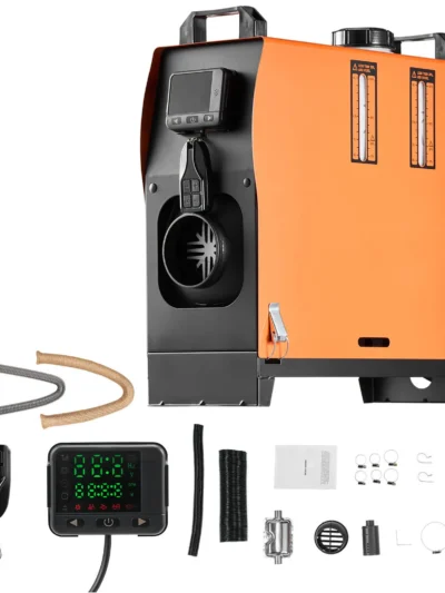 SucceBuy 8KW Diesel Air Heater DC12-24V Parking Heater with Remote Control Digital Display Low Noise Voice Announcement for RV