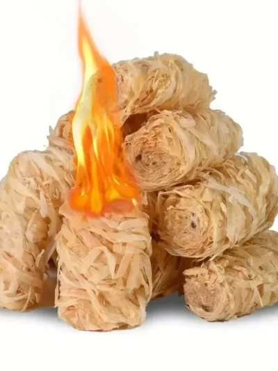 30/100pcs natural fire starter, wax wood stick, suitable for fireplace, barbecue stove, chimney oven, charcoal ignition