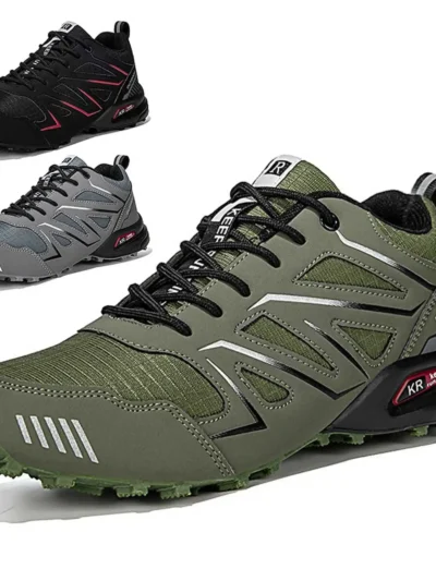 Waterproof Hiking Shoes Men‘s Outdoor Trekking Sneakers Mountain Climbing Camping Trainers Hunting Tactical Boots Bike Shoe Male