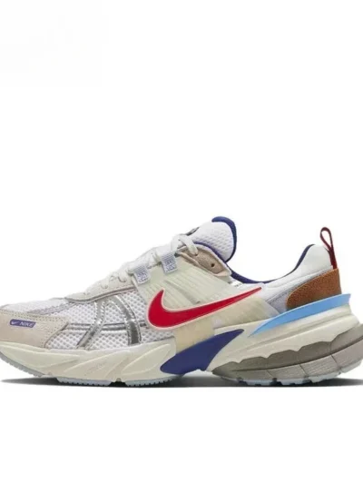 Nike V2K Run Metallic Silver Gym Red University Blue