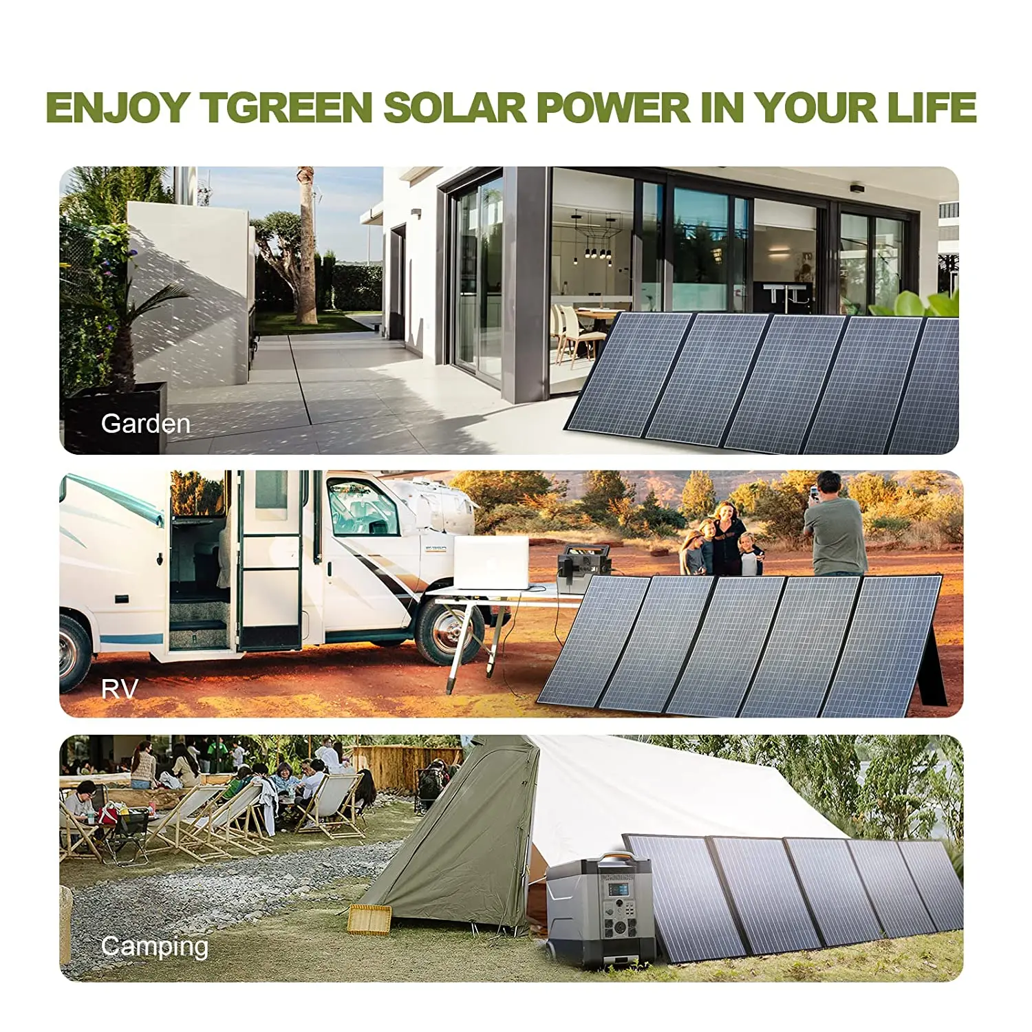 ALLPOWERS Foldable Solar Panel 400W / 200W / 140W / 100W / 60W Solar Charger with Solar Output for Power Station Solar Generator - Image 4