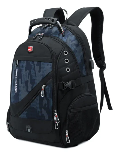 Brand Men's Backpack Anti-theft Waterproof 17inch Laptop Backpacks USB Charging Business Travel Backpack School Bag Male Mochila